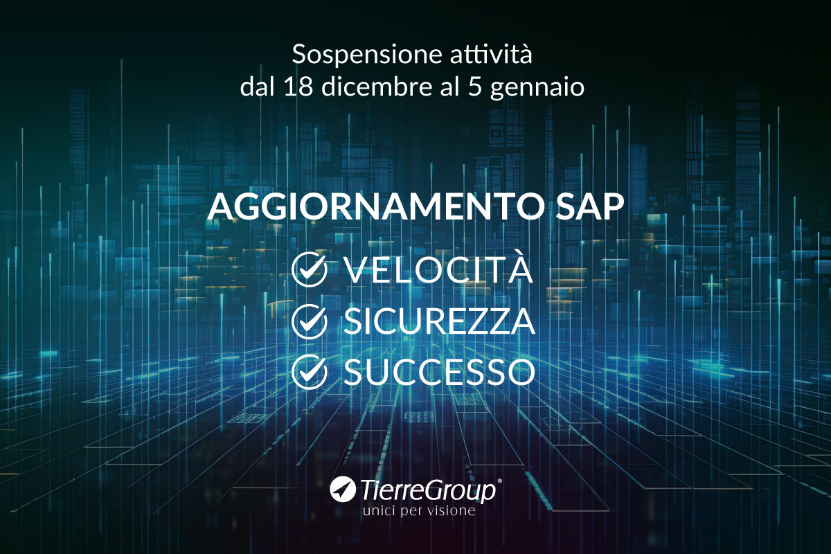 Aggiornamento SAP e sospensione attività