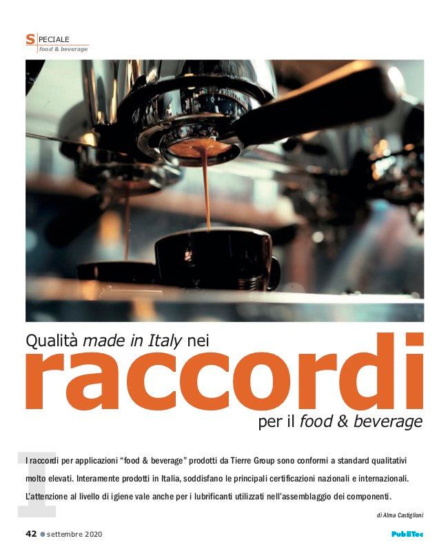 Tierre Group per InMotion – Raccordi Food and Beverage