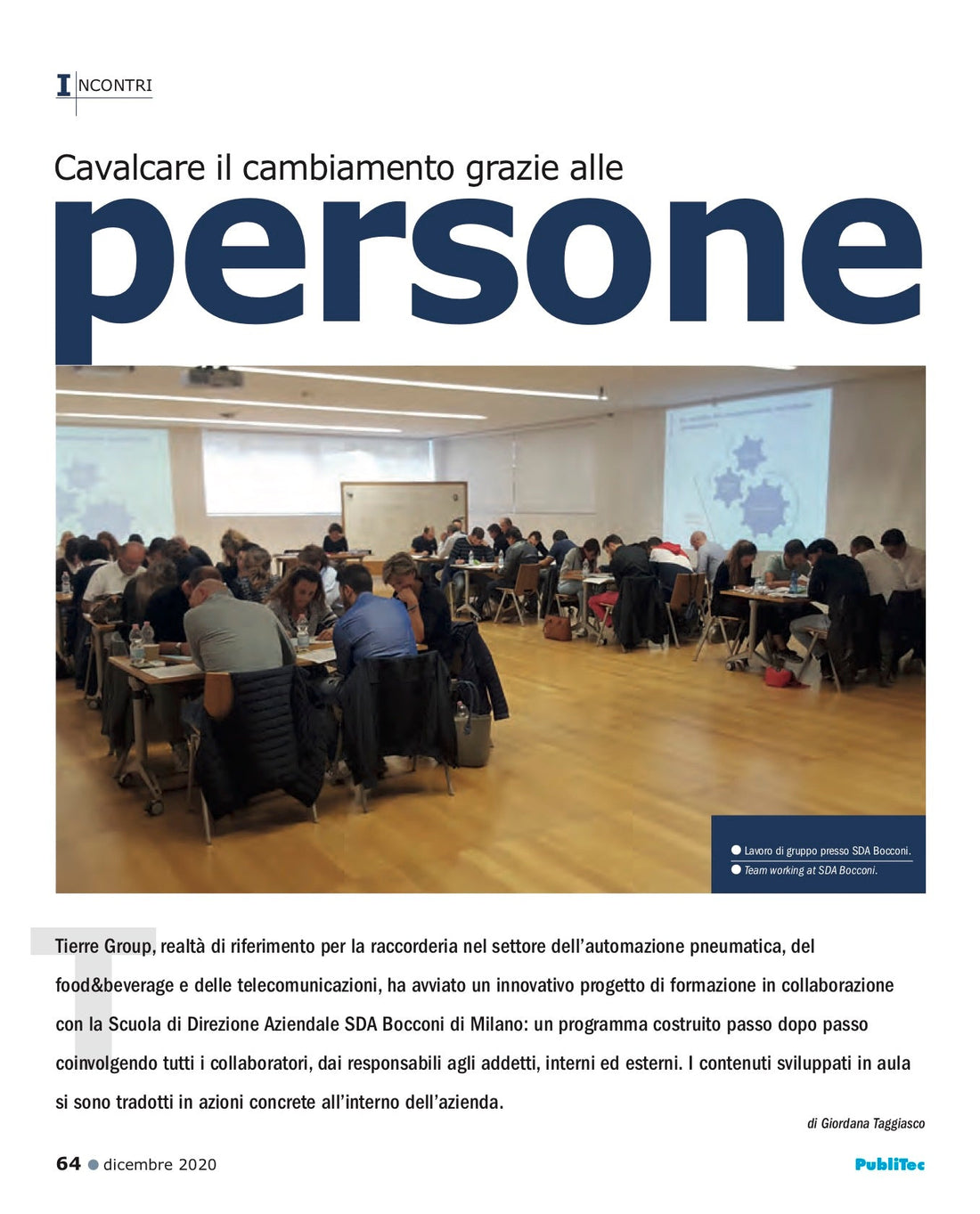 Tierre Group per InMotion – Cavalcare il cambiamento grazie alle persone
