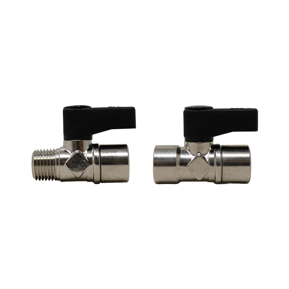 VALVOLE A SFERA IN OTTONE SERIE MICRO